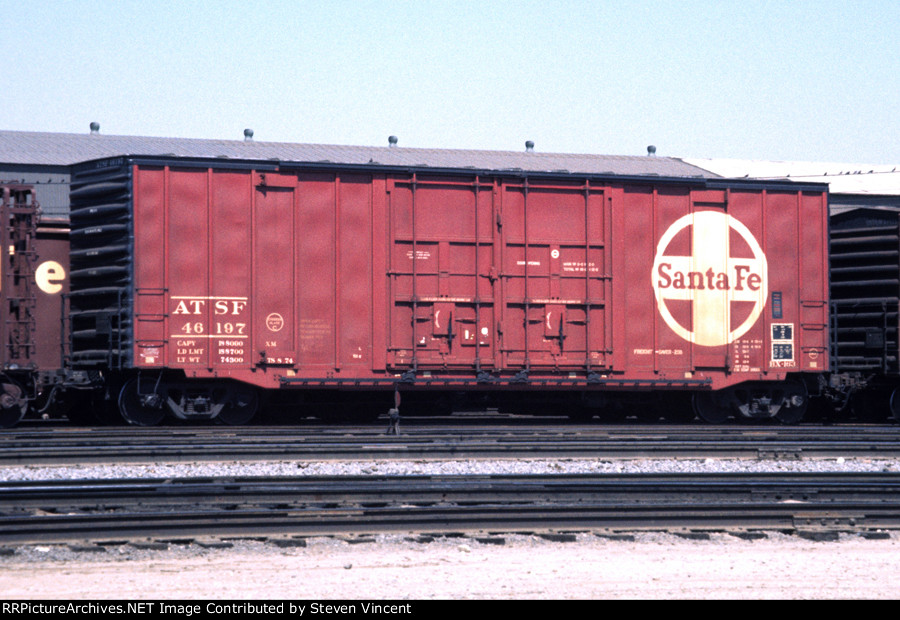 Santa Fe 50' double plug door ACF box ATSF #46197